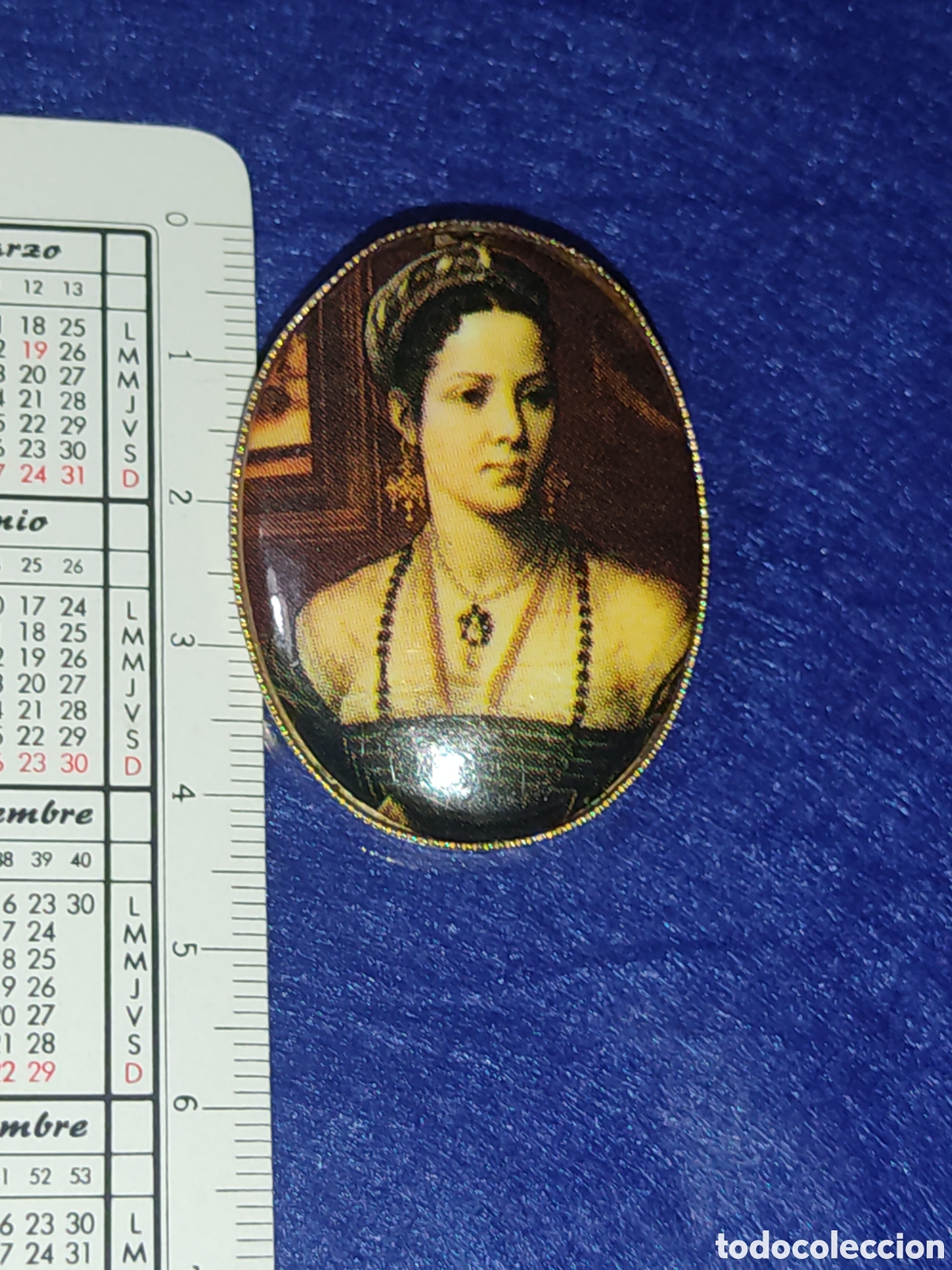 Joyeria: Broche de porcelana,chica de &eacute;poca. *2* - Foto 2