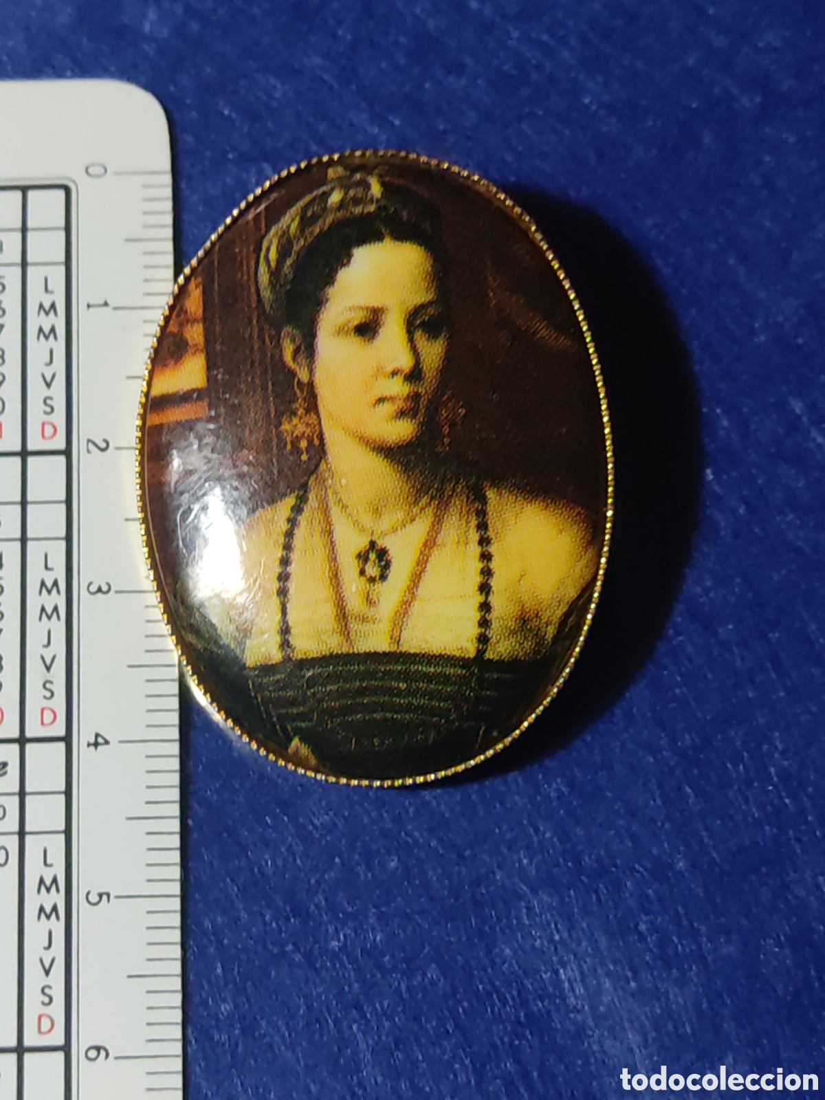 Joyeria: Broche de porcelana,chica de &eacute;poca. *2* - Foto 3