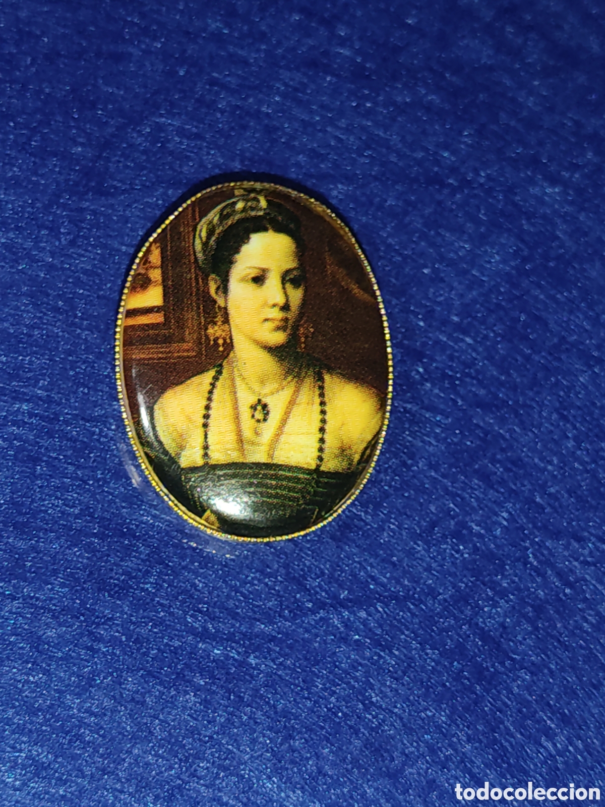 Joyeria: Broche de porcelana,chica de &eacute;poca. *2* - Foto 1