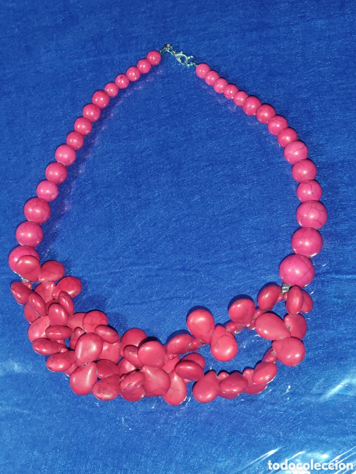 Joyeria: Collar de turquesas rojas. - Foto 4