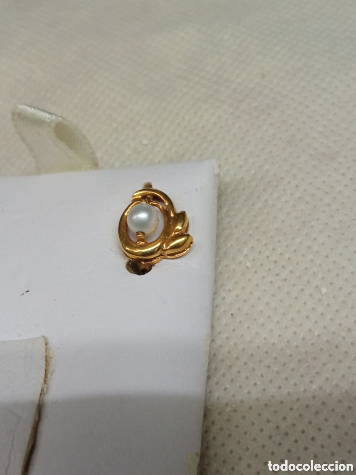 Joyeria: Pendiente oro y perla lIQUIDACION V - Foto 2