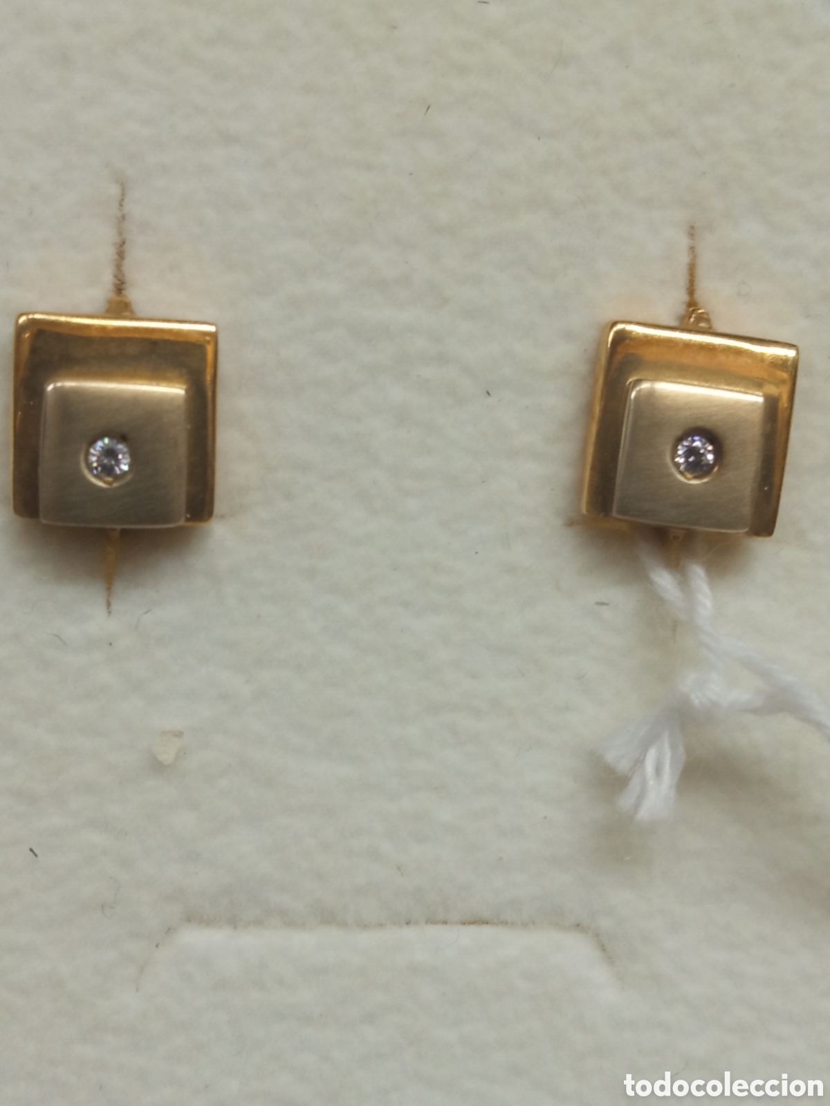 Joyeria: Pendiente de oro y brillantes V - Foto 1