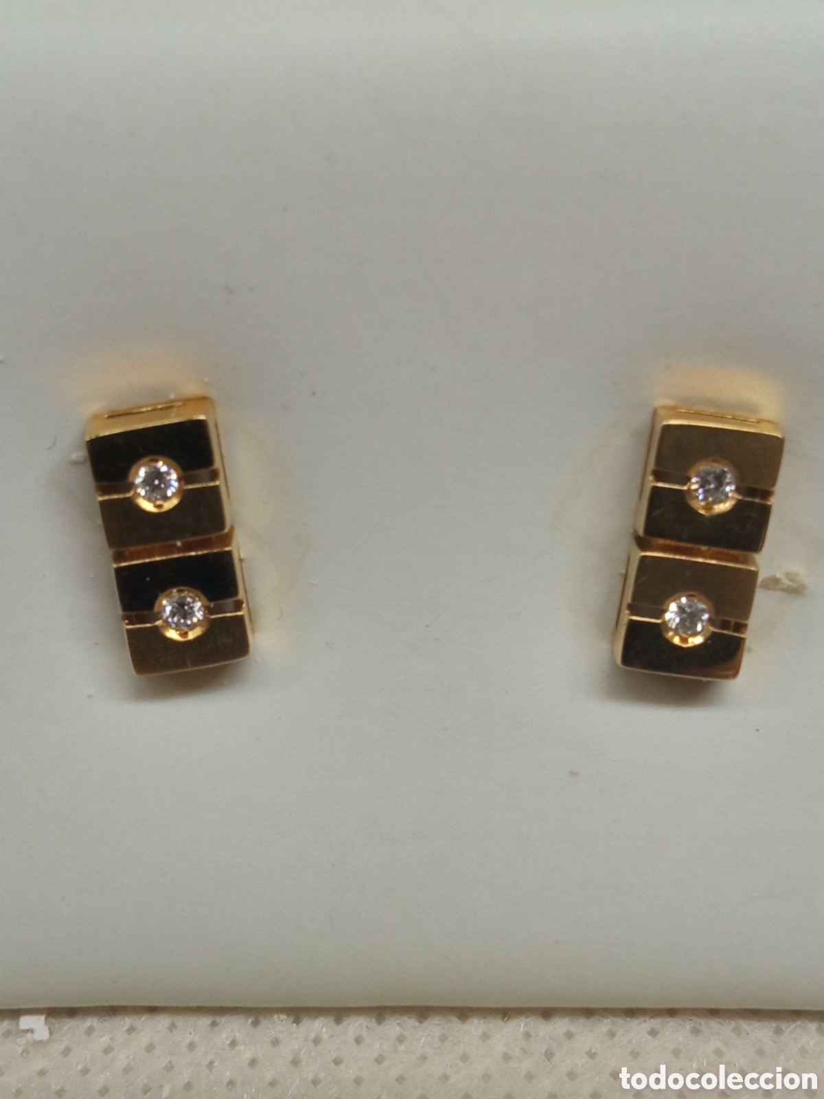 Joyeria: Pendiente oro y brillantes V - Foto 1