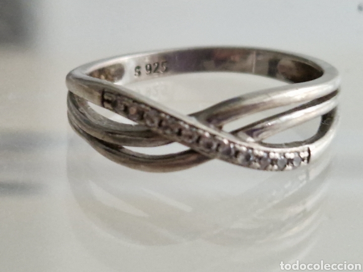 Joyeria: PRECIOSO ANILLO DE PLATA DE LEY CONTRASTES - Foto 4