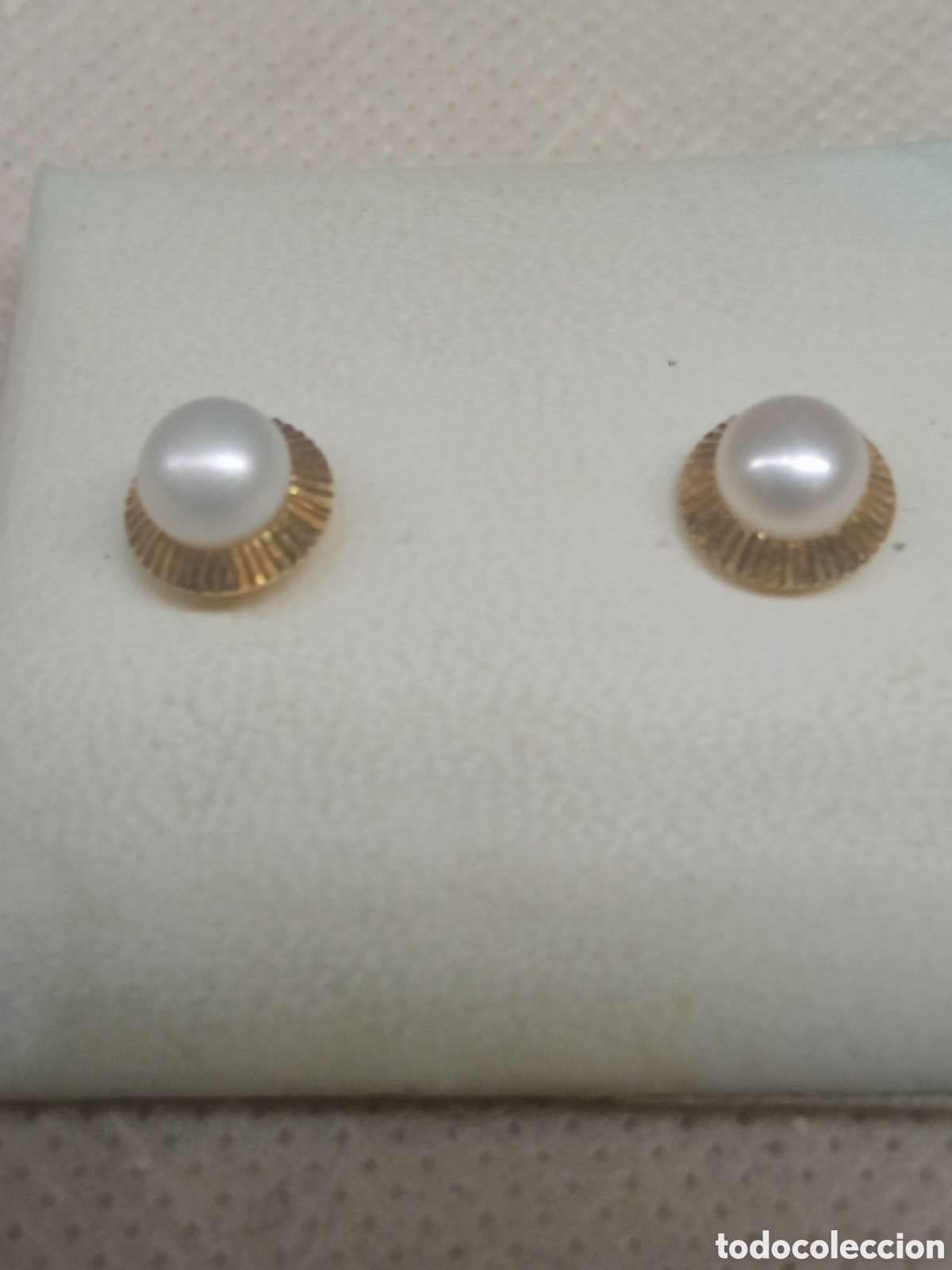 Joyeria: Pendiente oro y perla V - Foto 1