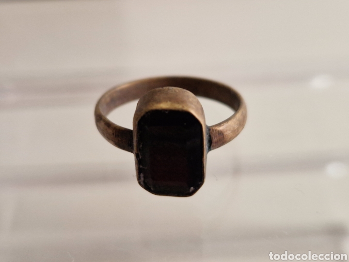 Joyeria: ANILLO ANTIGUO OCTOMANO CON PIEDRA NEGRA - Foto 1