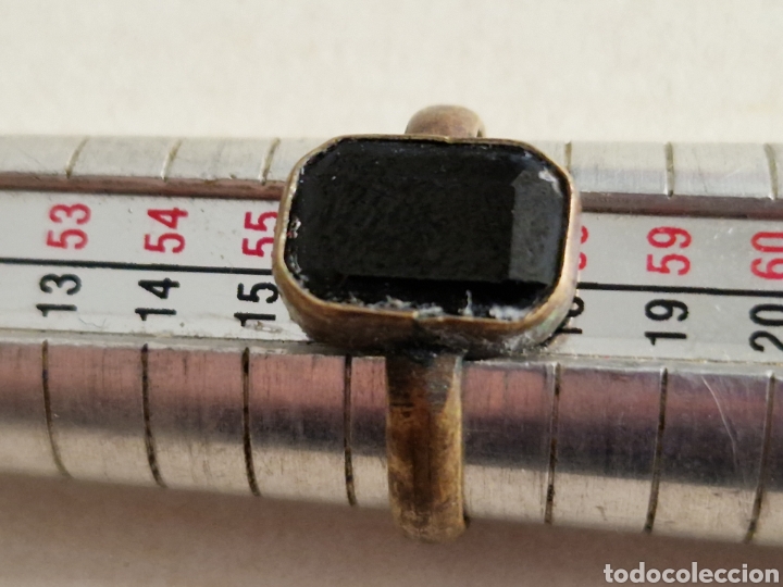 Joyeria: ANILLO ANTIGUO OCTOMANO CON PIEDRA NEGRA - Foto 5