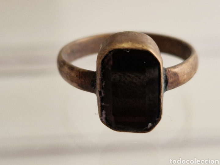 Joyeria: ANILLO ANTIGUO OCTOMANO CON PIEDRA NEGRA - Foto 7
