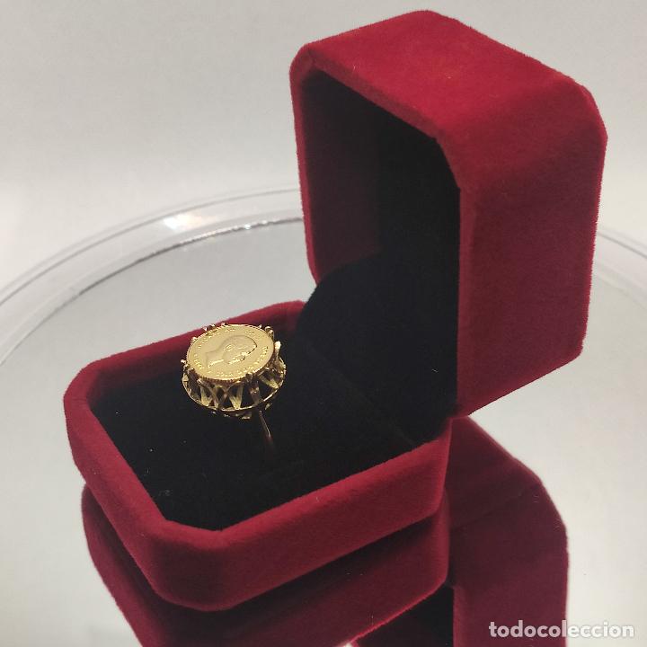 Joyeria: Sortija Oro de Ley 18K Moneda Alfonso XII - Foto 5