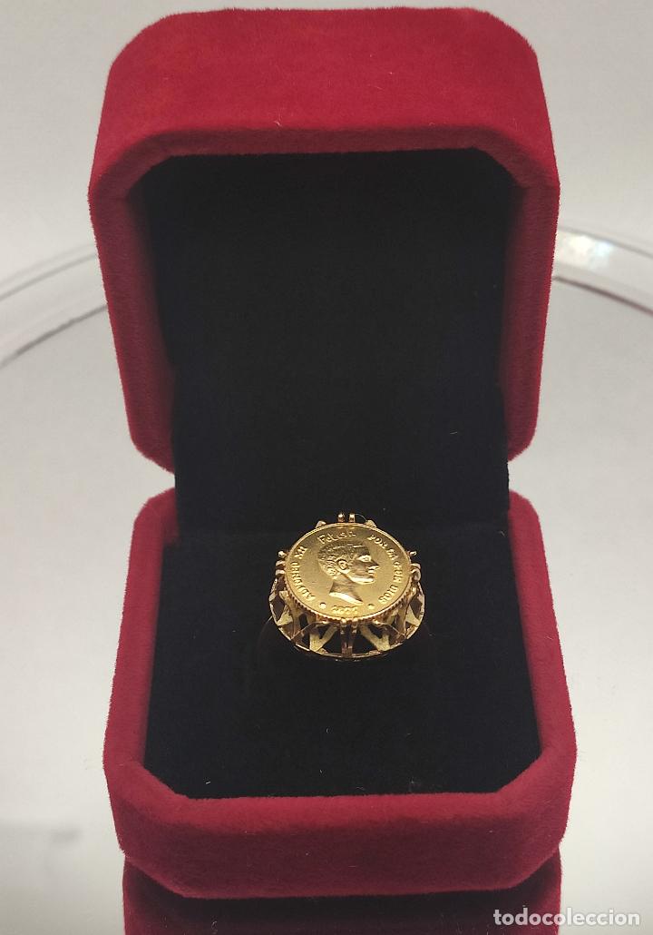 Joyeria: Sortija Oro de Ley 18K Moneda Alfonso XII - Foto 8