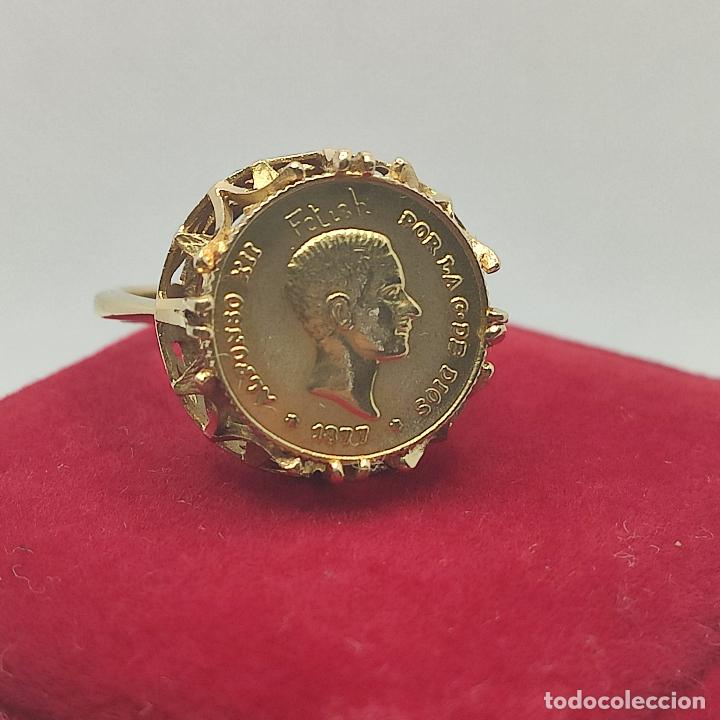 Joyeria: Sortija Oro de Ley 18K Moneda Alfonso XII - Foto 9