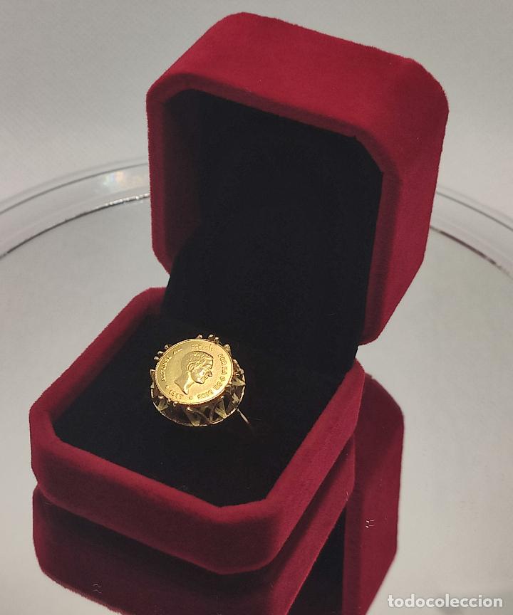 Joyeria: Sortija Oro de Ley 18K Moneda Alfonso XII - Foto 10