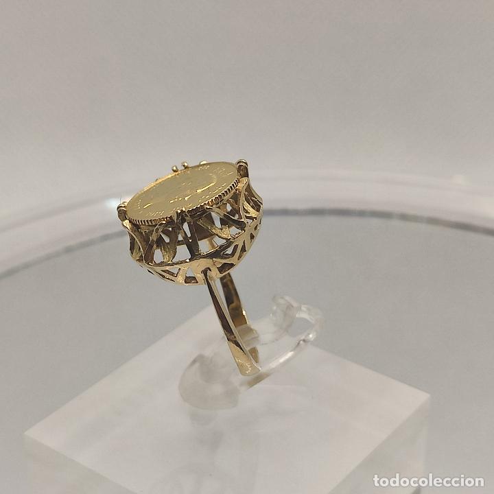 Joyeria: Sortija Oro de Ley 18K Moneda Alfonso XII - Foto 11
