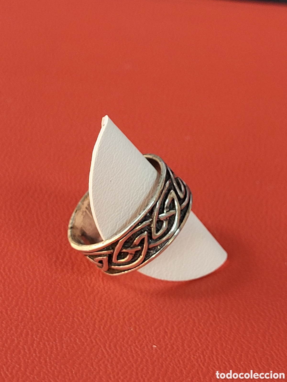 Joyeria: ANTIGUO ANILLO DE PLATA DISE&Ntilde;O TRIVAL - Foto 2