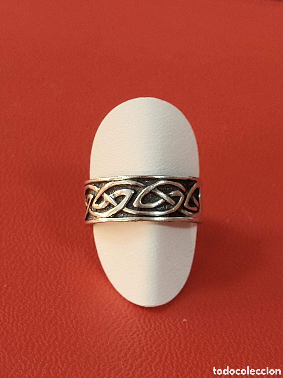 Joyeria: ANTIGUO ANILLO DE PLATA DISE&Ntilde;O TRIVAL - Foto 1