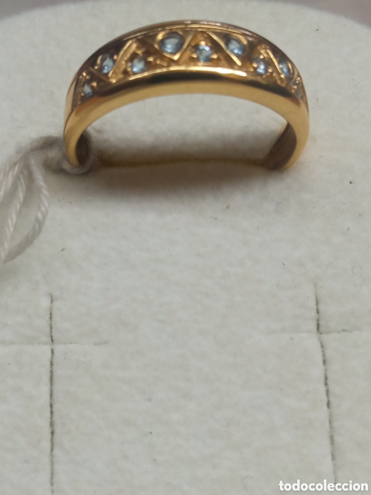 Joyeria: Sortija oro y aguamarinas - Foto 2