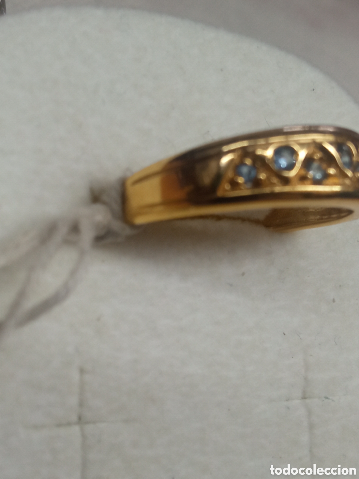 Joyeria: Sortija oro y aguamarinas - Foto 3