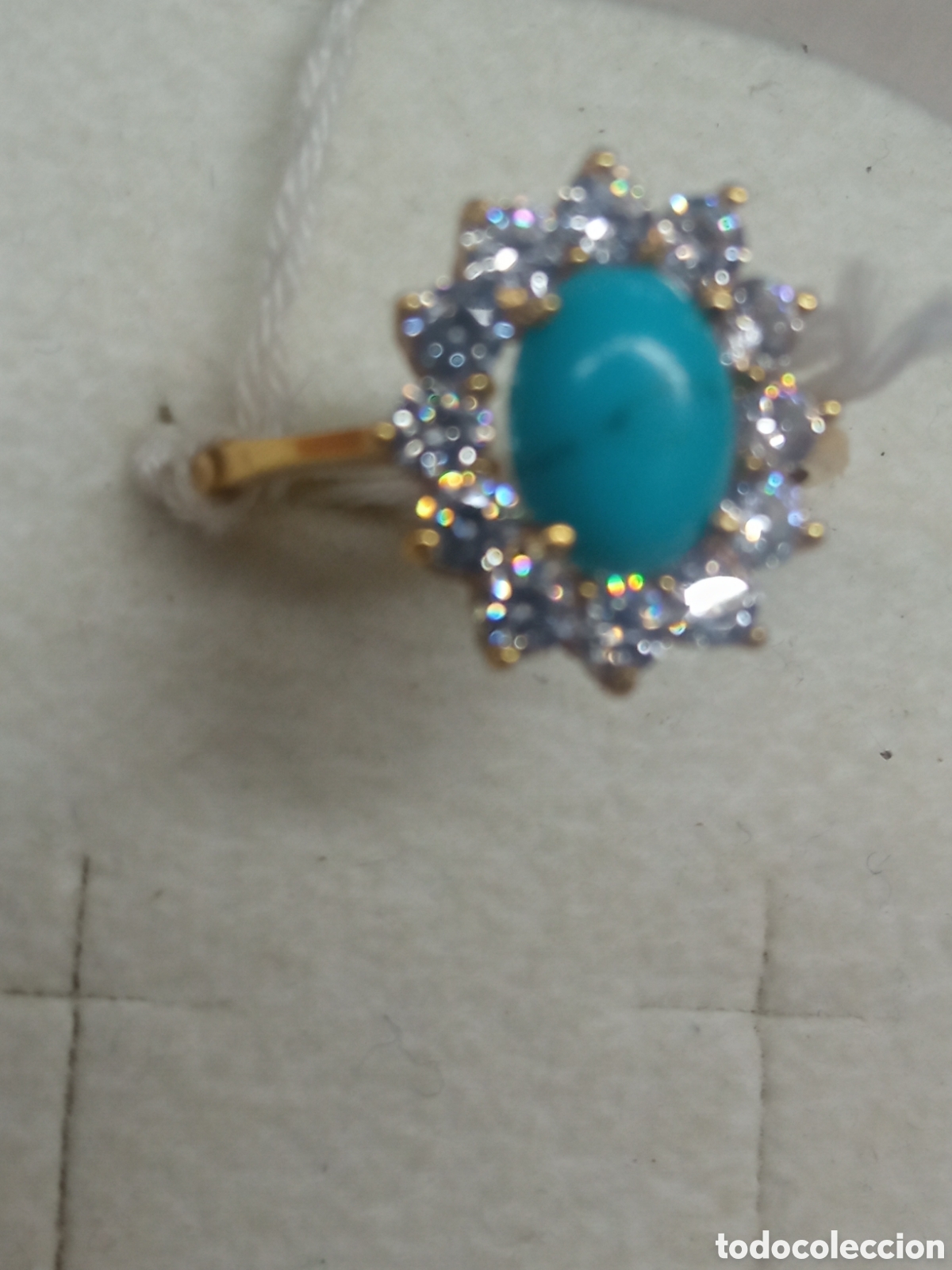 Joyeria: Sortija oro y turquesa - Foto 2