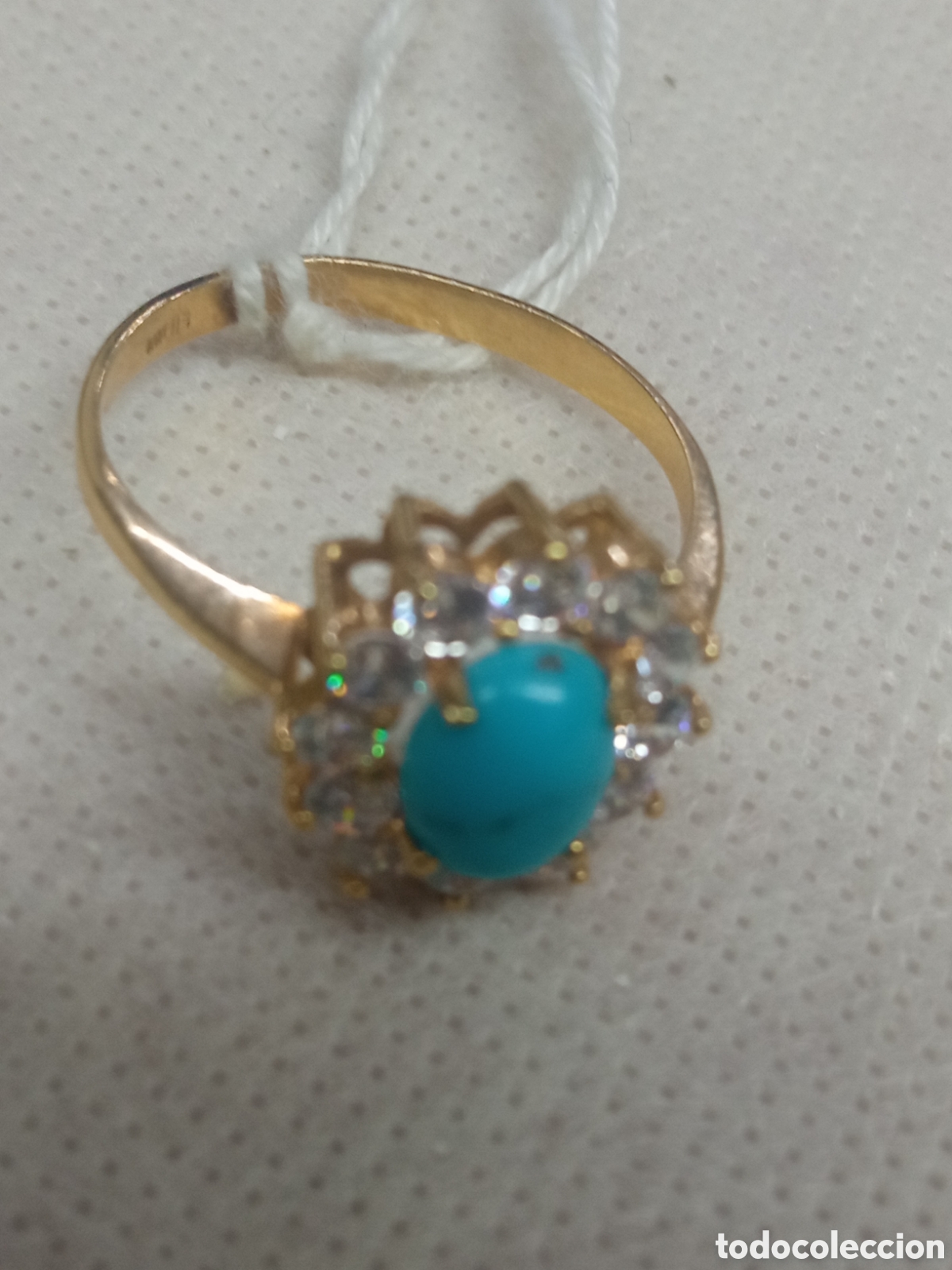 Joyeria: Sortija oro y turquesa - Foto 3