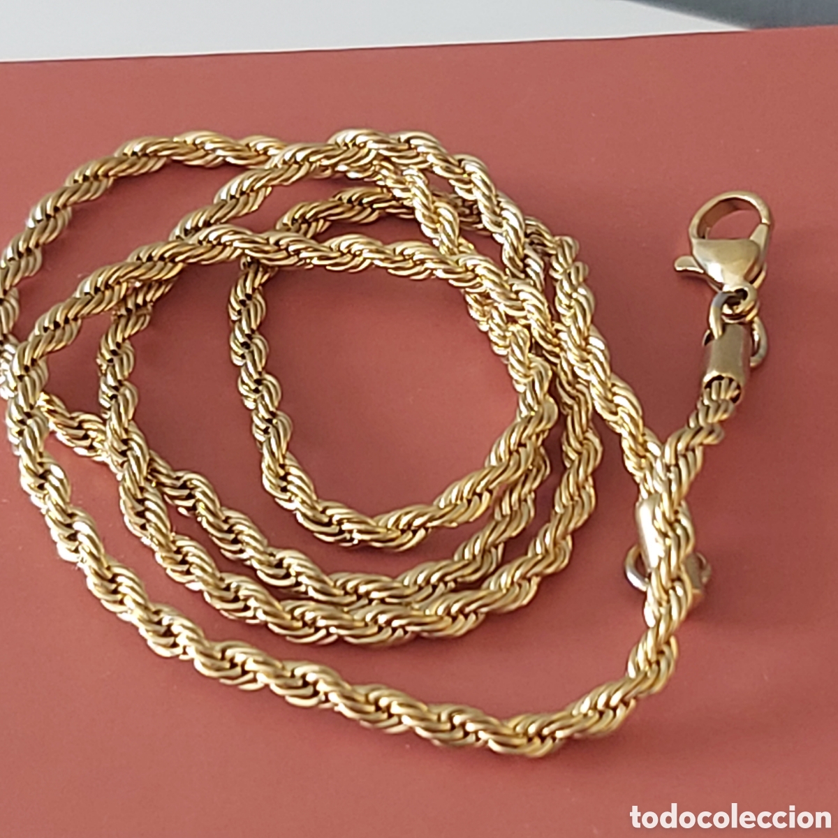 Joyeria: ESPECTACULAR CADENA DE 50 CMS DE ORO LAMINADO. REF S3 C Bi - Foto 2