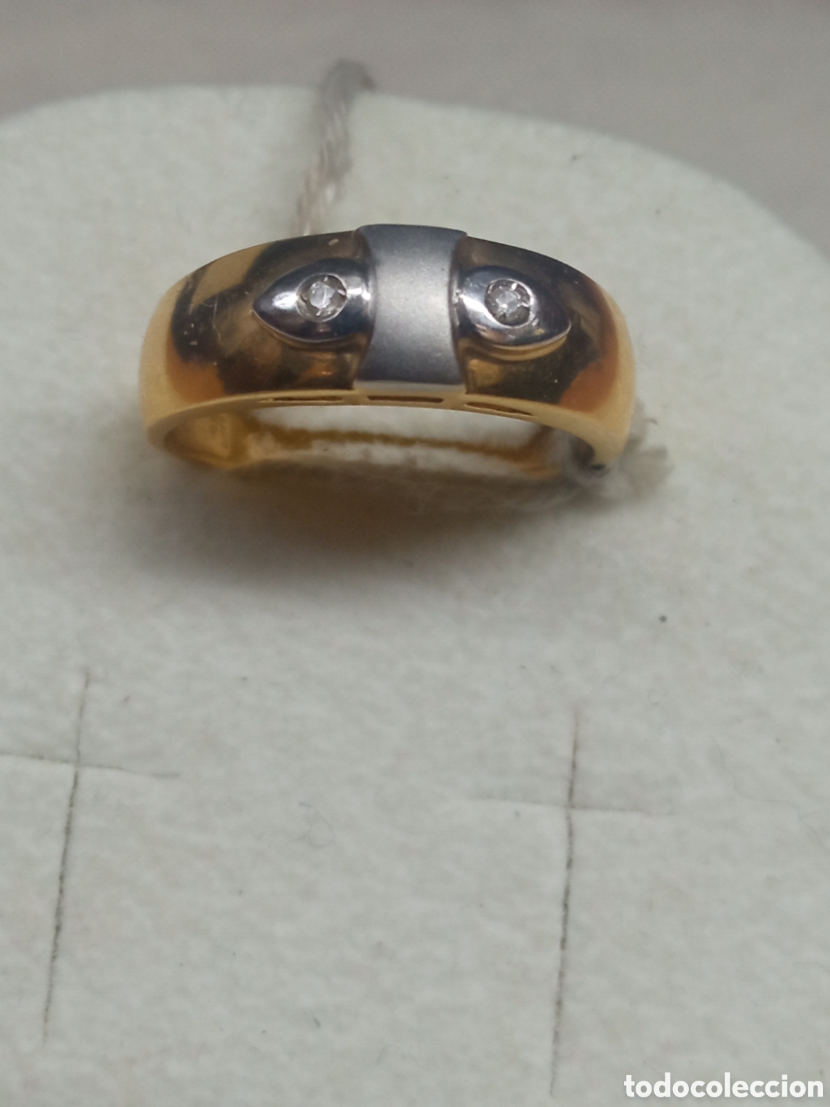 Joyeria: Sortija oro y brillantes - Foto 1