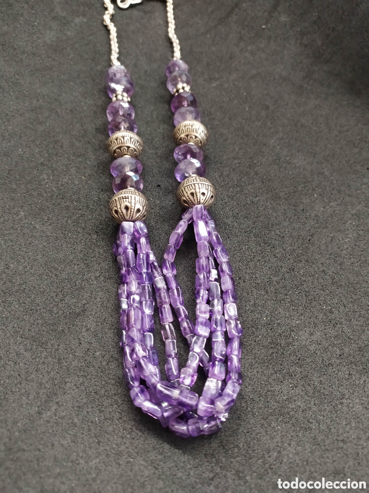Joyeria: Collar de Amatistas y plata. - Foto 3