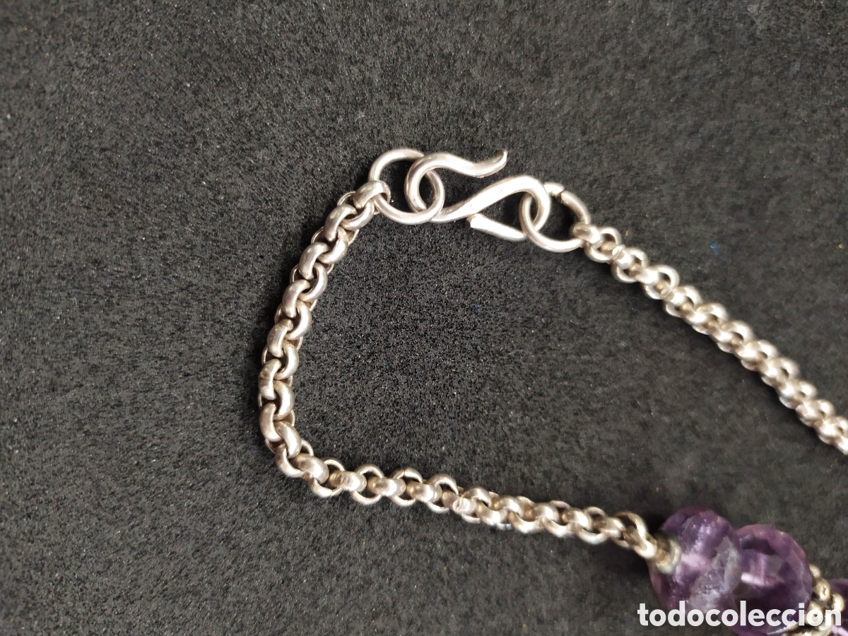 Joyeria: Collar de Amatistas y plata. - Foto 4