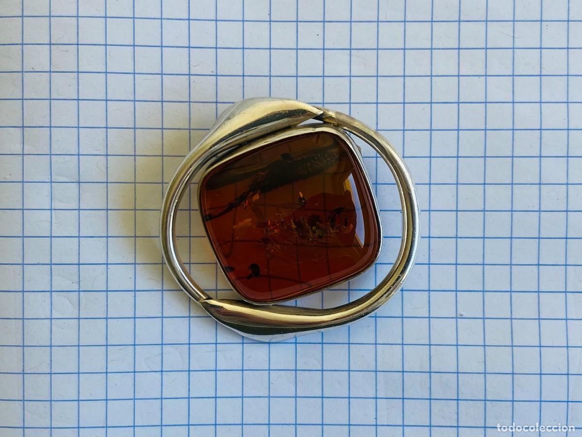Joyeria: Broche de plata con &aacute;mbar 925 - Foto 3