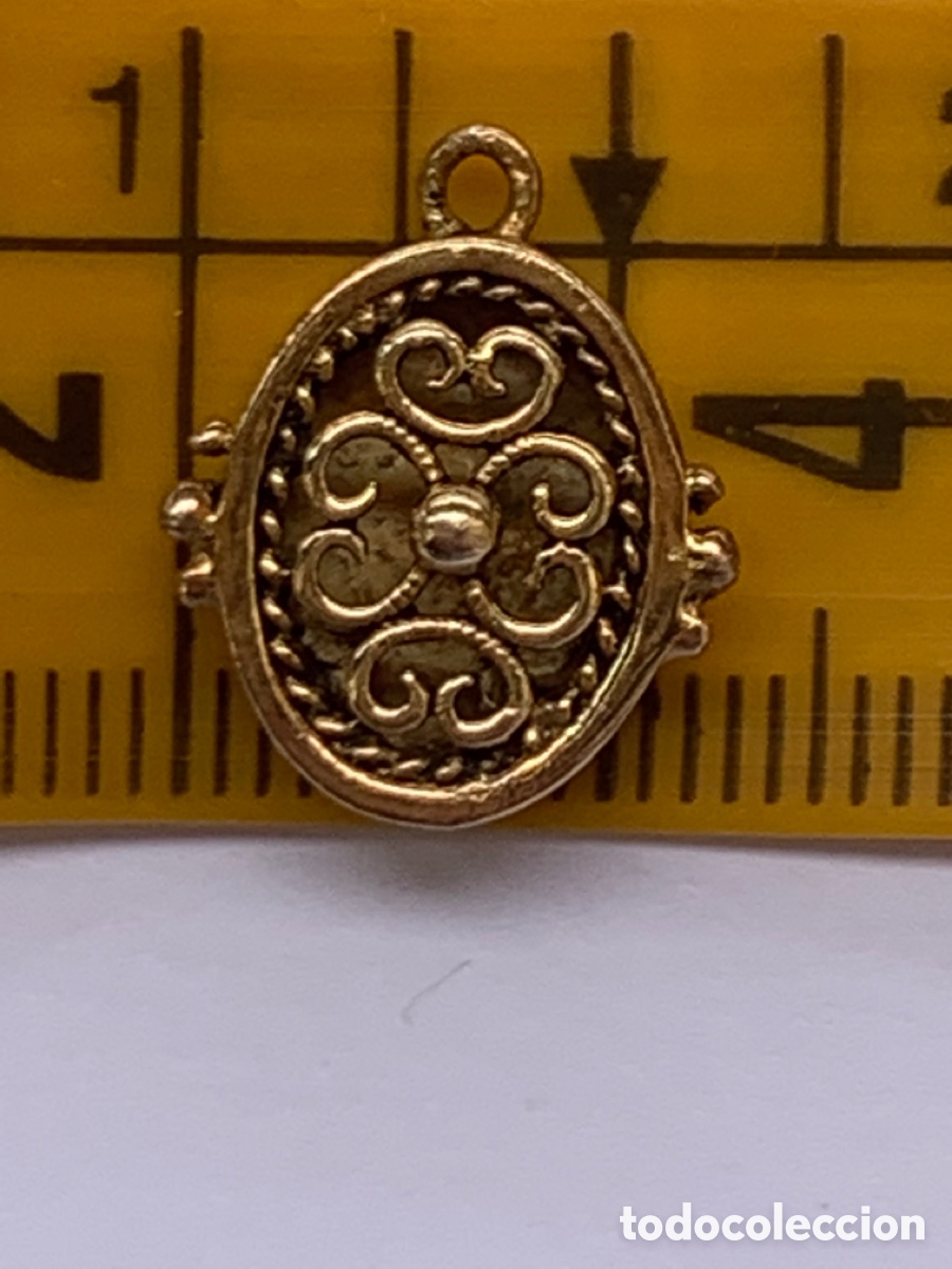 Joyeria: Broche de collar de plata ba&ntilde;ada en oro. - Foto 7
