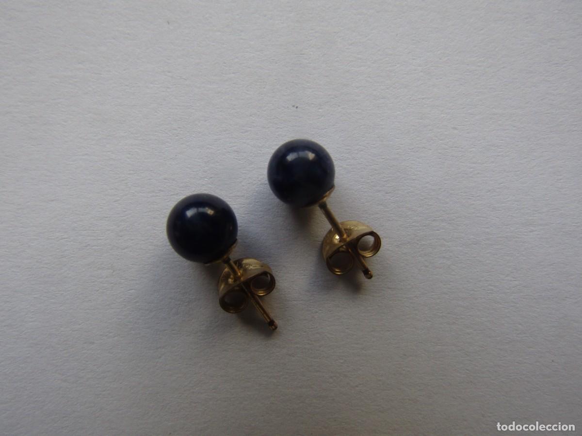 Gioielleria: Pendientes Bola 6 m/m Piedra de Sodalita