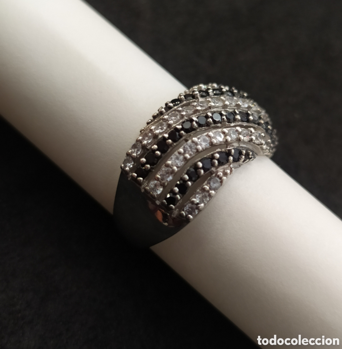 Joyeria: Anillo en plata con Espinela negra. - Foto 3