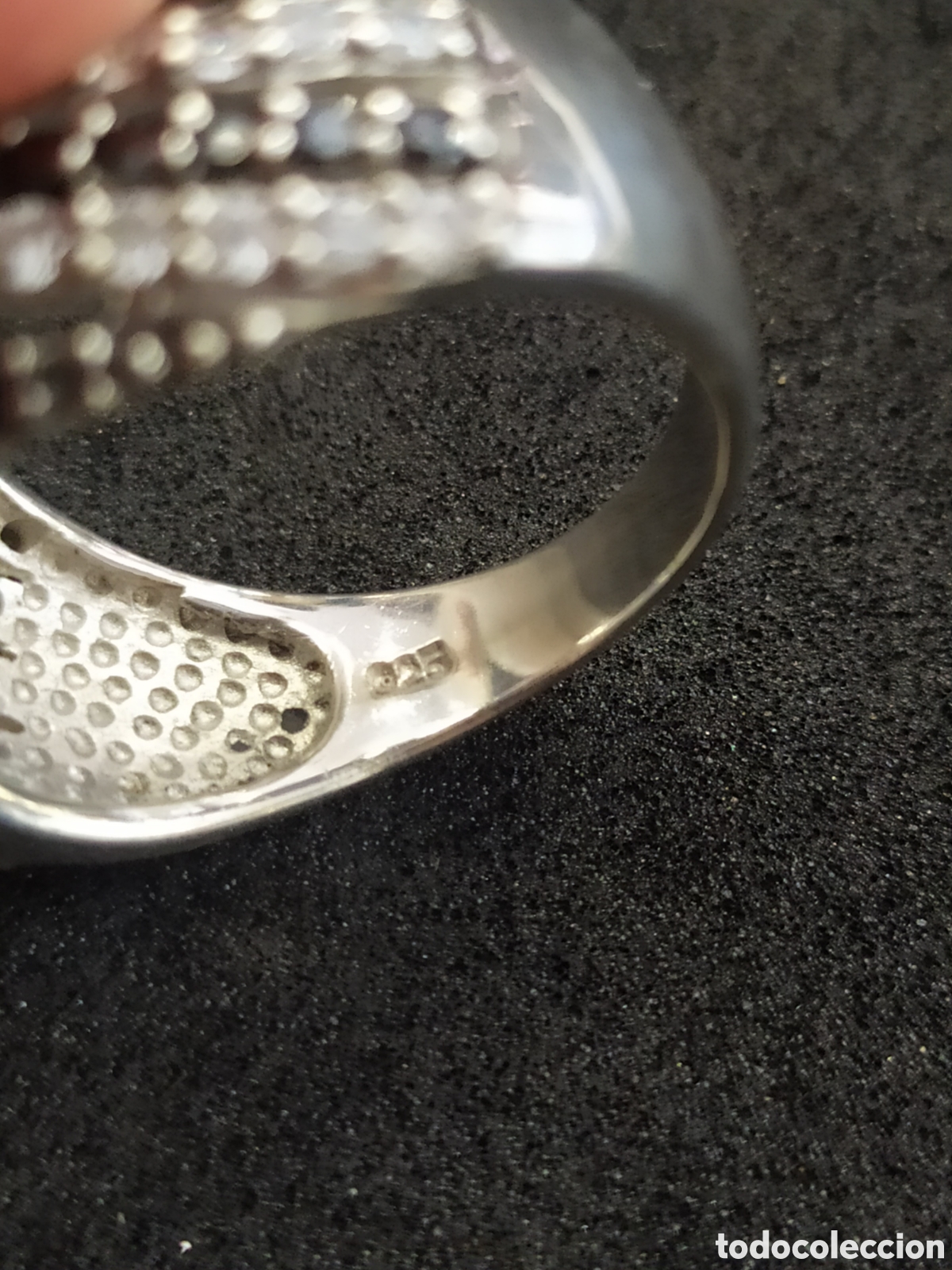 Joyeria: Anillo en plata con Espinela negra. - Foto 5