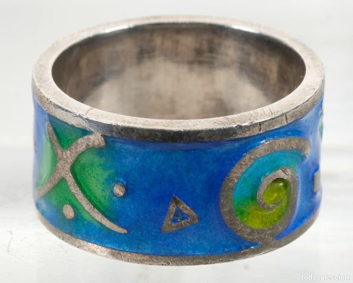 Joyeria: Anillo en plata esmaltada - Foto 1
