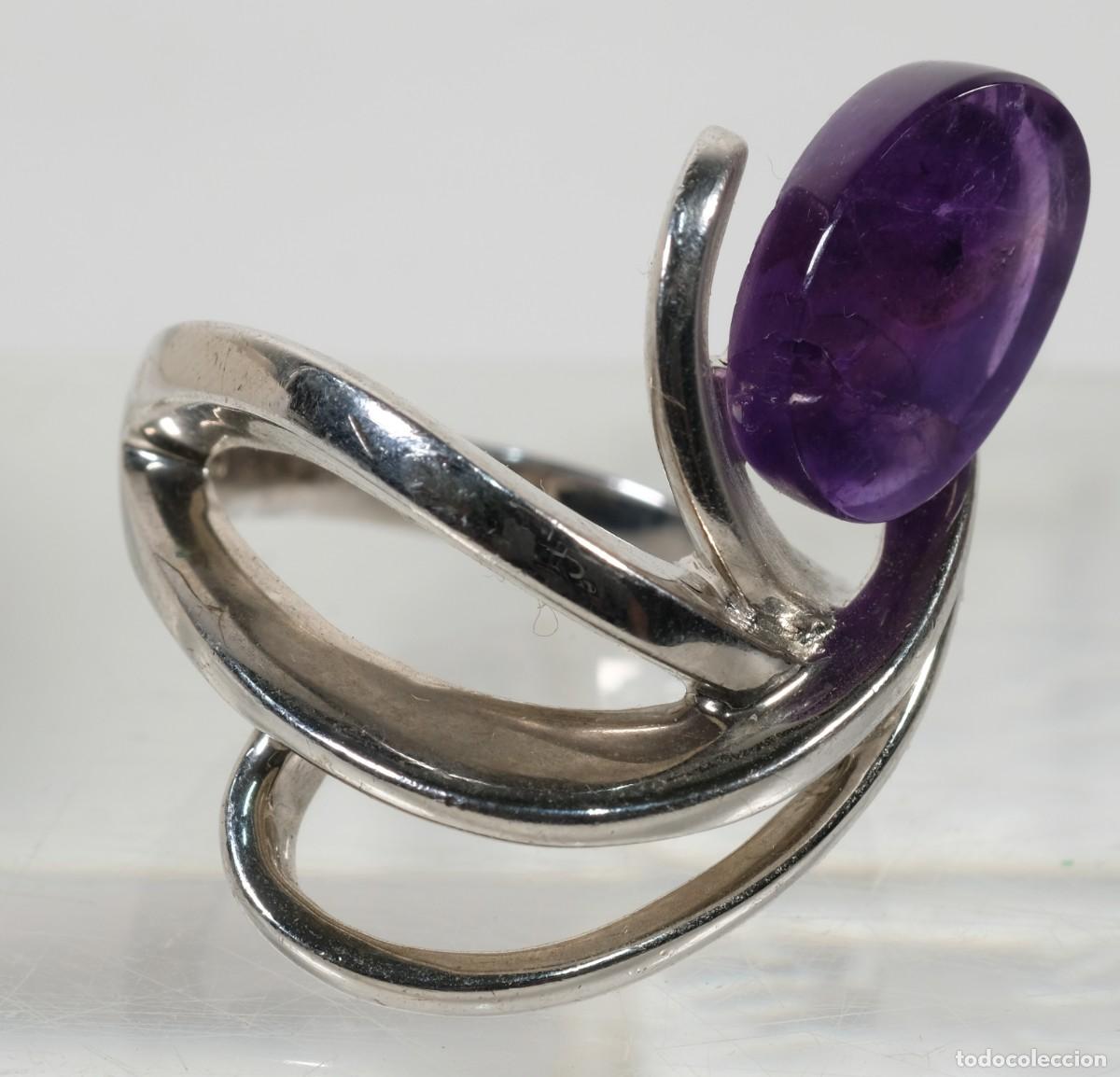 Joyeria: Anillo en plata 925 con amatista - Foto 1