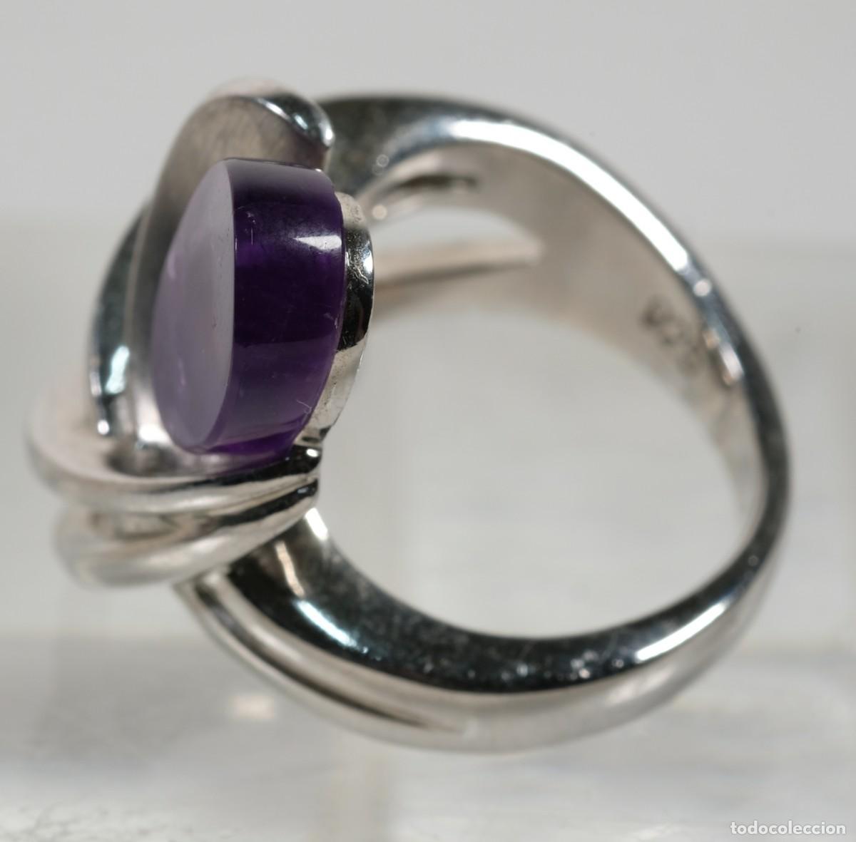 Joyeria: Anillo en plata 925 con amatista - Foto 2