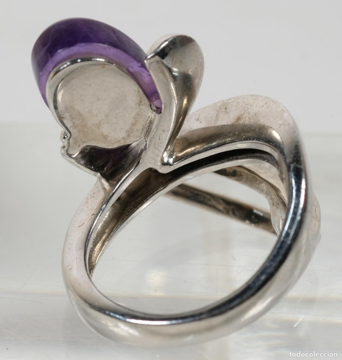 Joyeria: Anillo en plata 925 con amatista - Foto 3