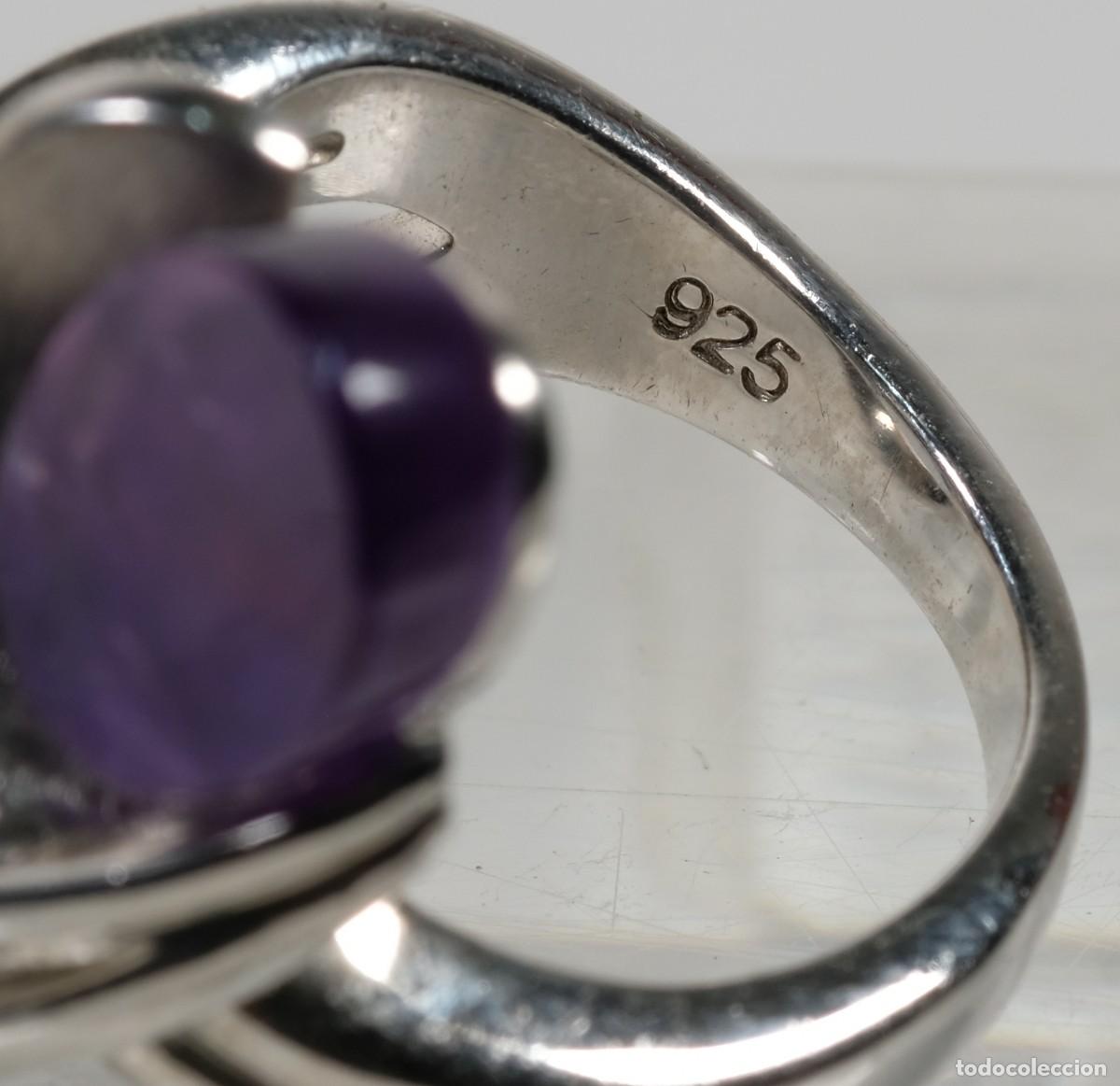 Joyeria: Anillo en plata 925 con amatista - Foto 4