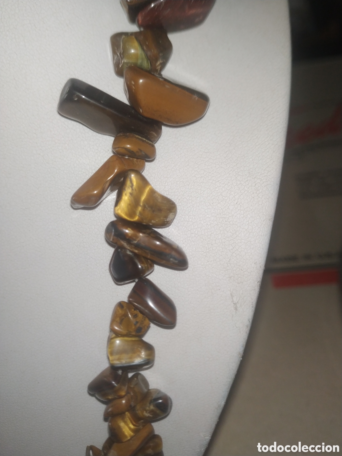 Joyeria: Collar de piedra ojo de tigre - Foto 2