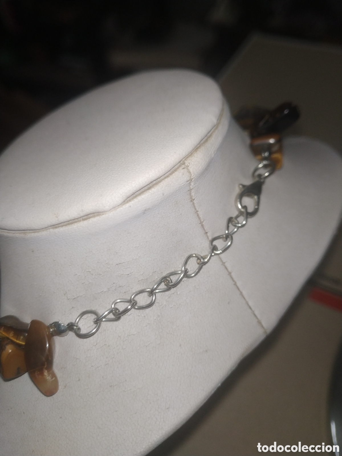 Joyeria: Collar de piedra ojo de tigre - Foto 3