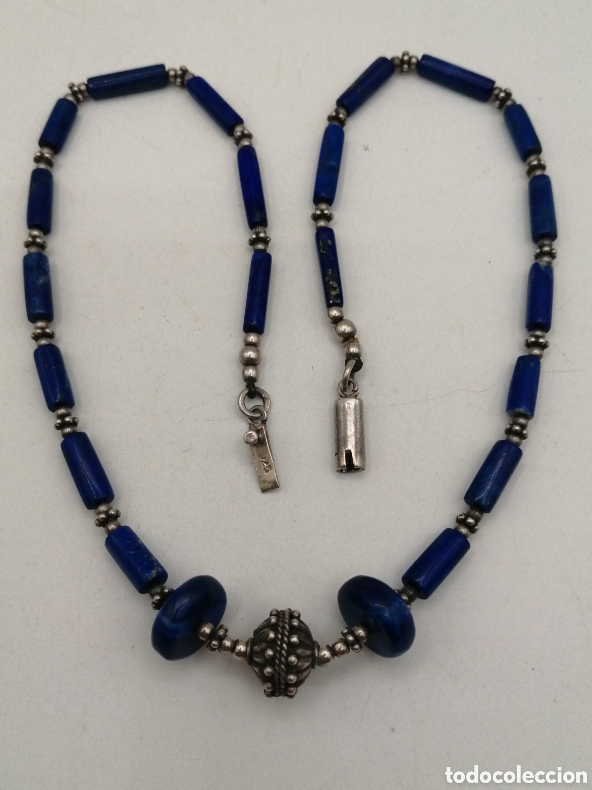 Joyeria: Collar plata de ley y l&aacute;piz lazuli - Foto 3