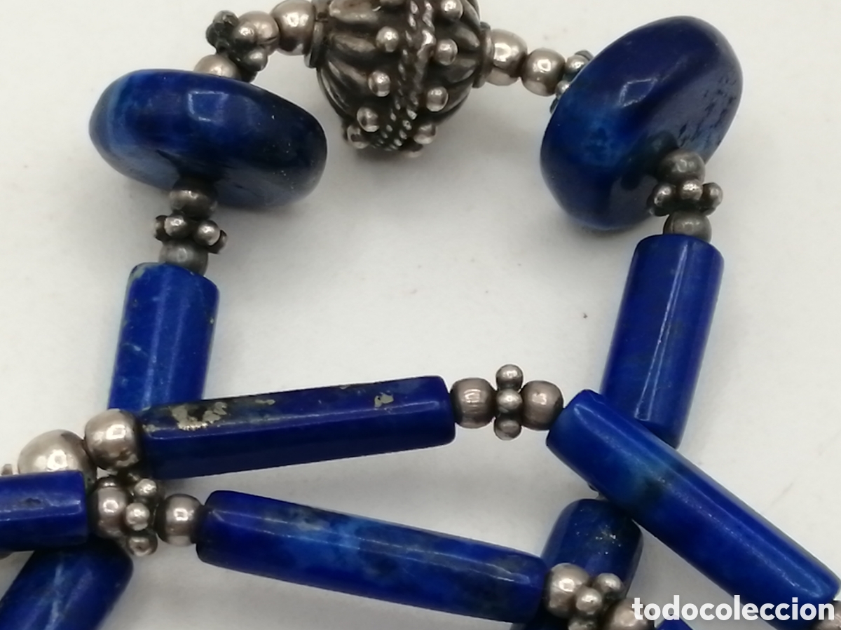 Joyeria: Collar plata de ley y l&aacute;piz lazuli - Foto 6
