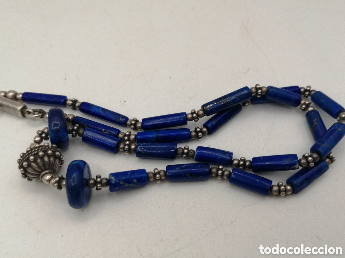 Joyeria: Collar plata de ley y l&aacute;piz lazuli - Foto 7