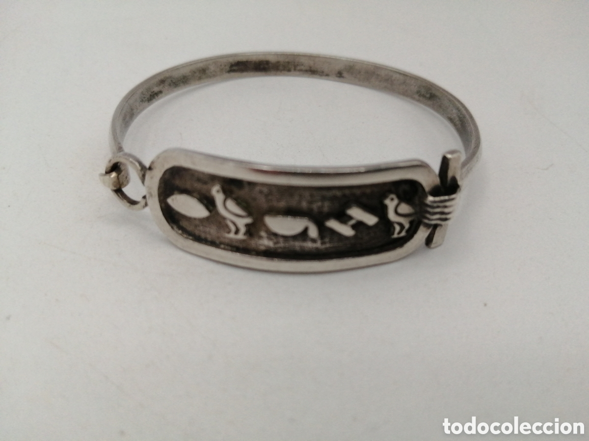 Joyeria: Pulsera brazalete egipcia. Plata de ley - Foto 2