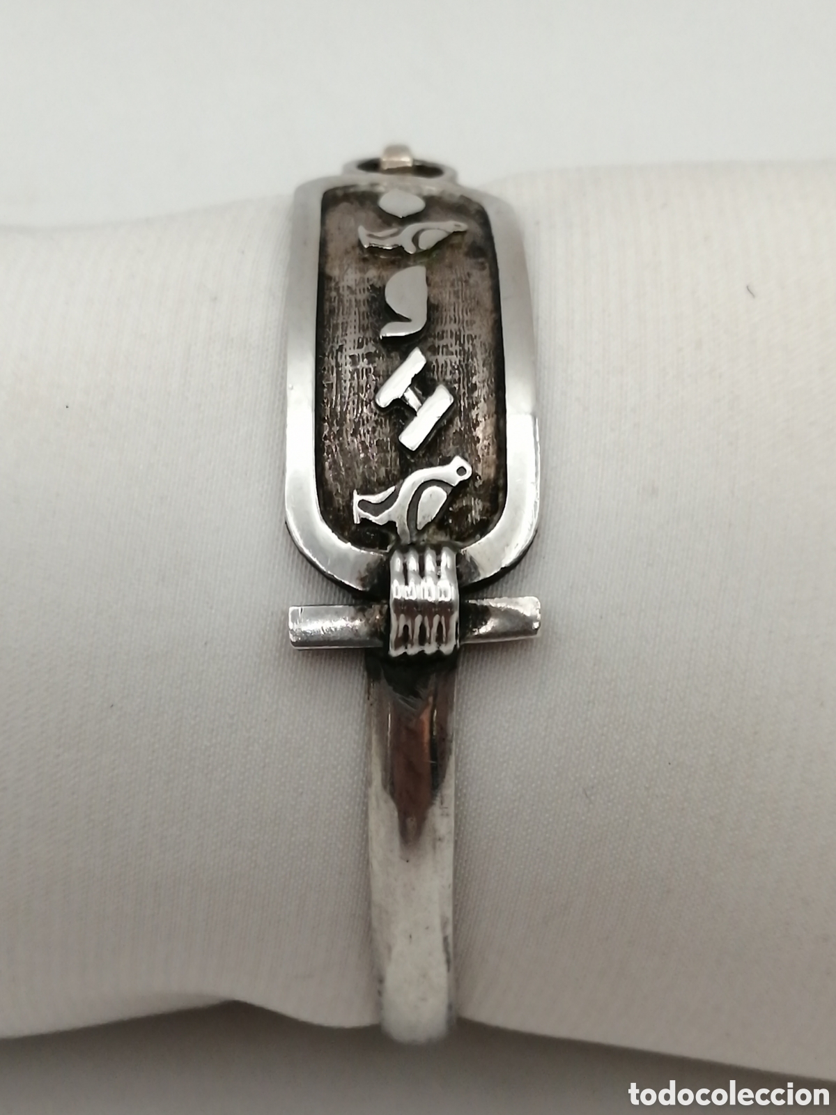 Joyeria: Pulsera brazalete egipcia. Plata de ley - Foto 3