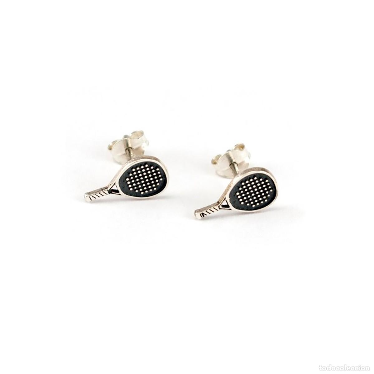 Joyeria: Pendientes Pala de P&aacute;del en Plata de Ley 925 - Foto 1
