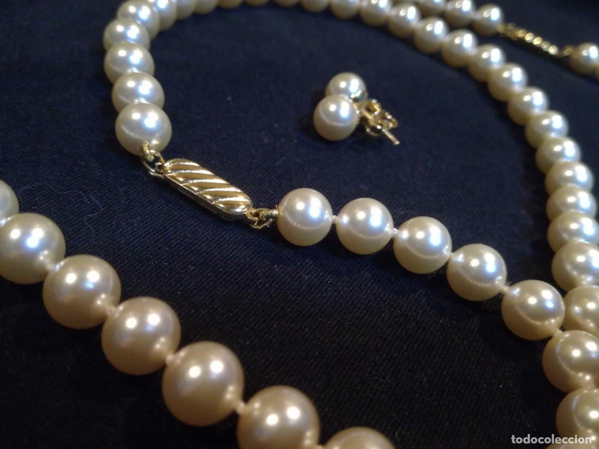 Joyeria: CONJUNTO DE COLLAR, PULSERAS Y PENDIENTES DE PERLAS MAJORICA - Foto 6