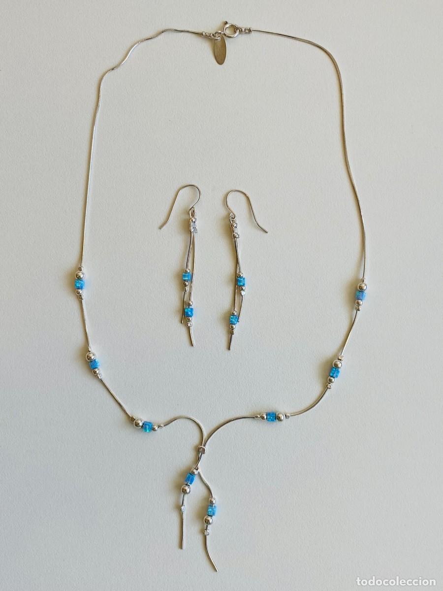 Joyeria: Juego de plata (collar, pendientes) 925 - Foto 1