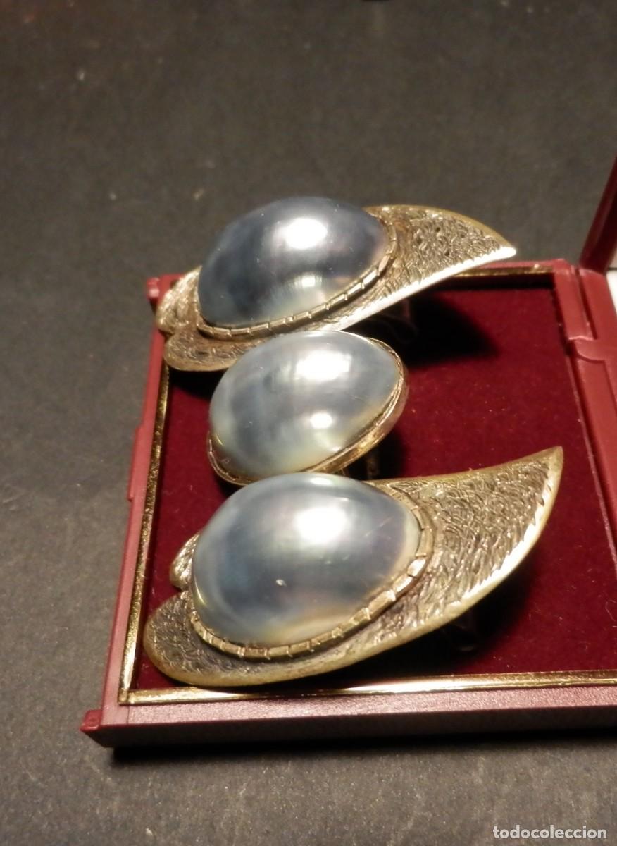 Joyeria: Conjunto de anillo y pendientes perla Osme&ntilde;a. ref-1 - Foto 2