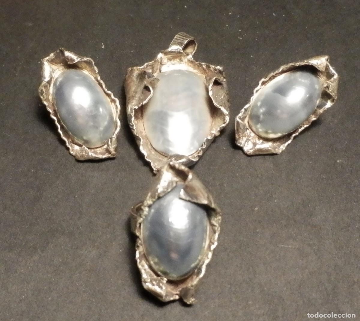 Joyeria: Conjunto de pendientes, Colgante y anillo. Perla Osme&ntilde;a. Ref-2 - Foto 1