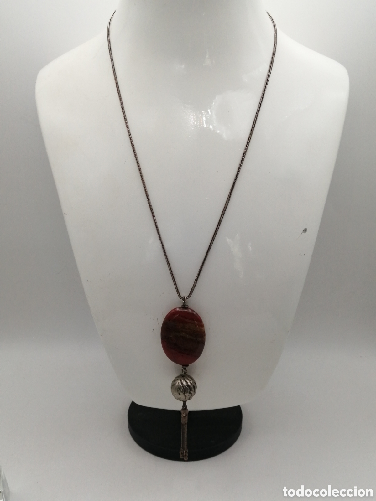 Joyeria: Collar plata de ley y jaspe cornalina - Foto 2